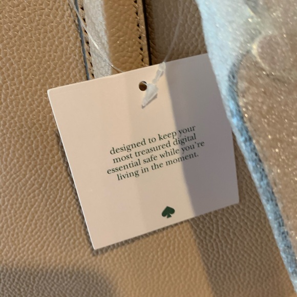 Kate spade light fawn LARGE MARGAUX work tote NEW - Picture 4 of 10